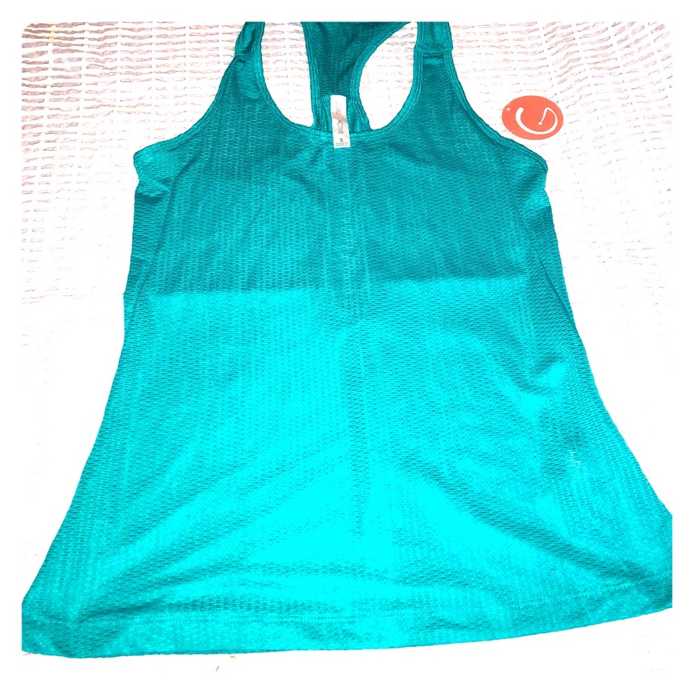 NWT Turquoise Active Athletic Mesh Top